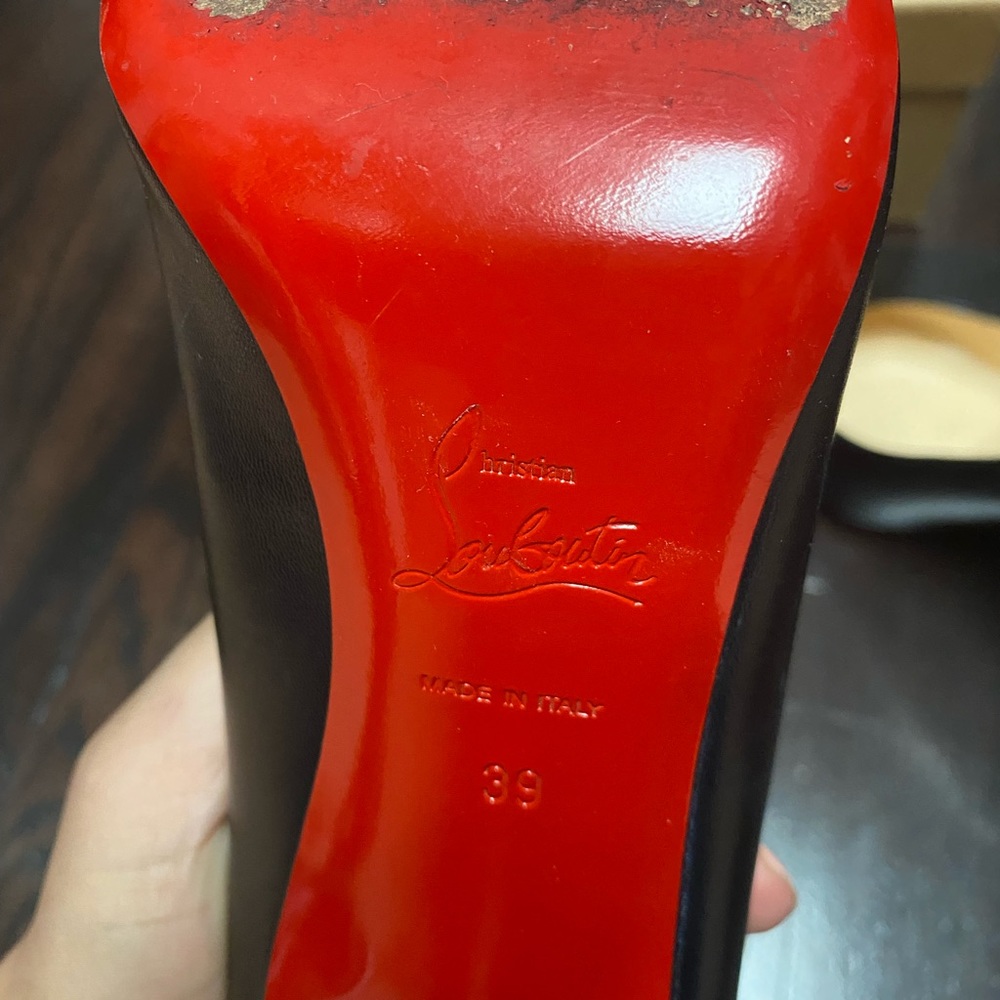 Christian Louboutin simple pump 100 black size 39 - Picture 5 of 5